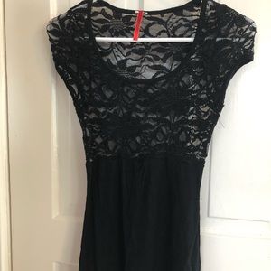 Cotton and Lace Top
